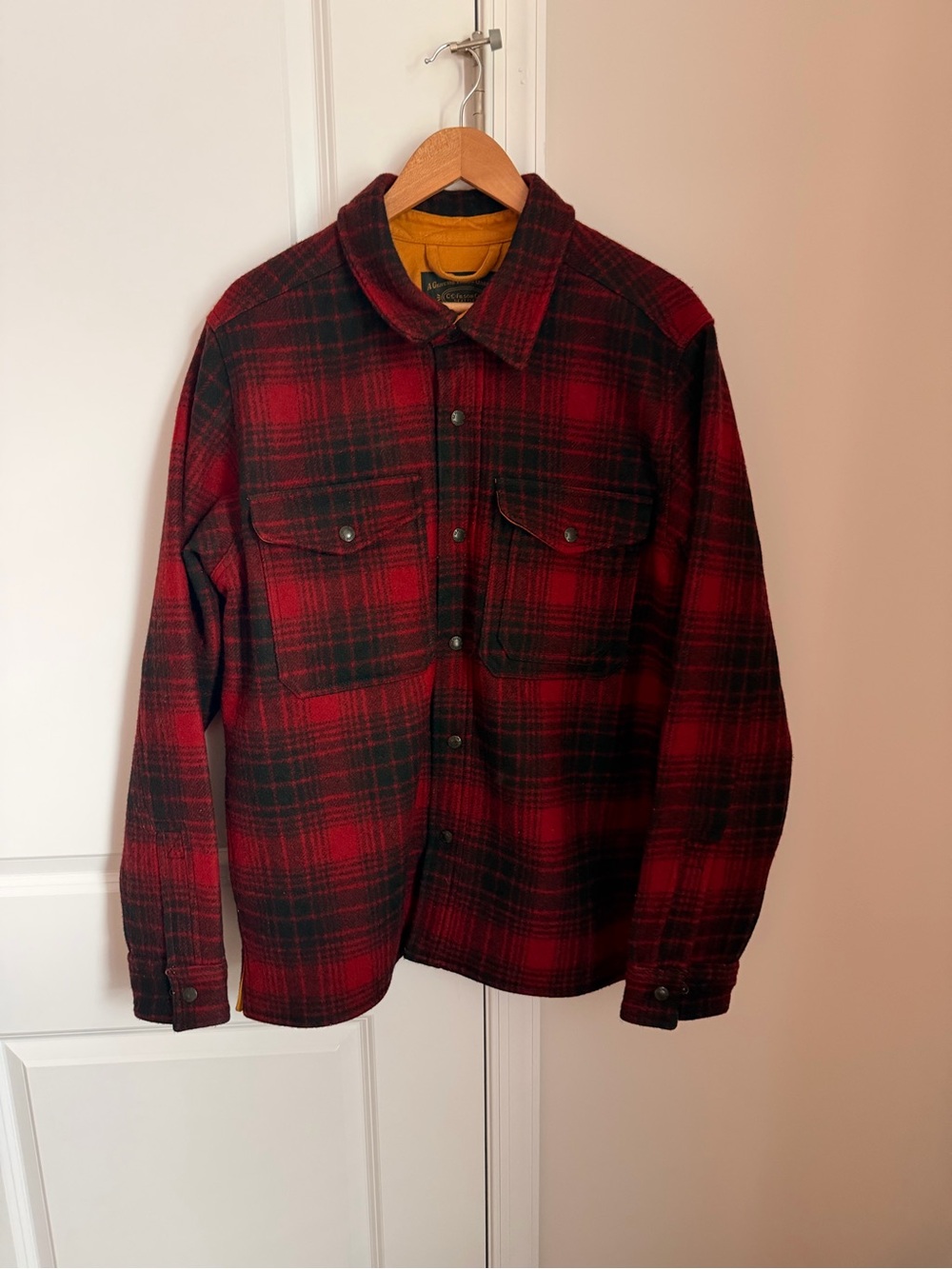 Filson Red and Black Plaid Jac-Shirt